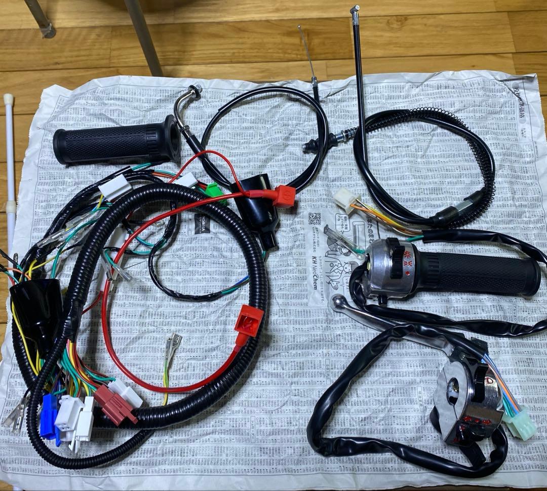 モンキー12Vメインハーネス 左右スイッチ 電 装フルセット モンキー 田中商会直営店】モンキー用 メインハーネス 12V電装セット