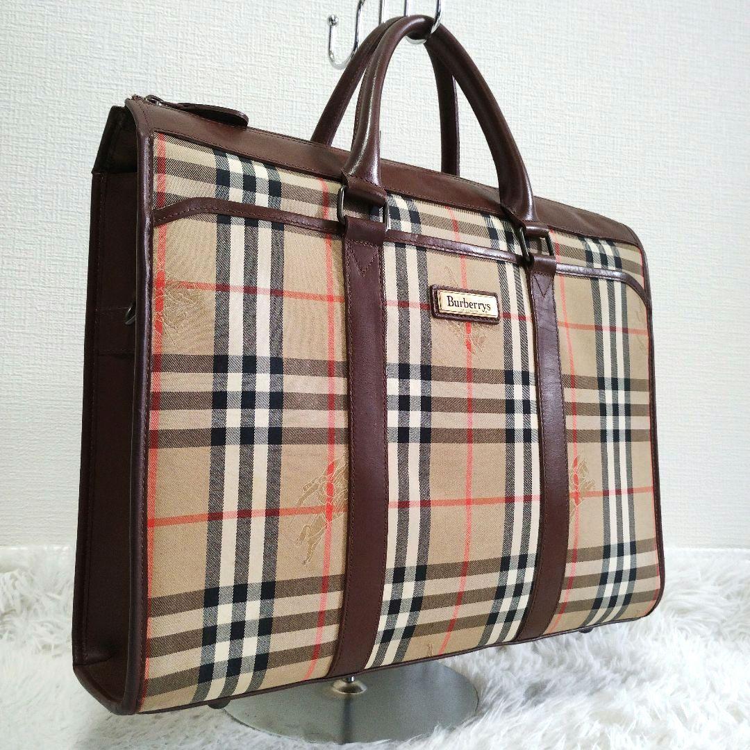 【美品】バーバリー ブリーフケース ノバチェック シャドーホース 楽天市場】バーバリー BURBERRY ブリーフケース 2WAY ビジネスバッグ