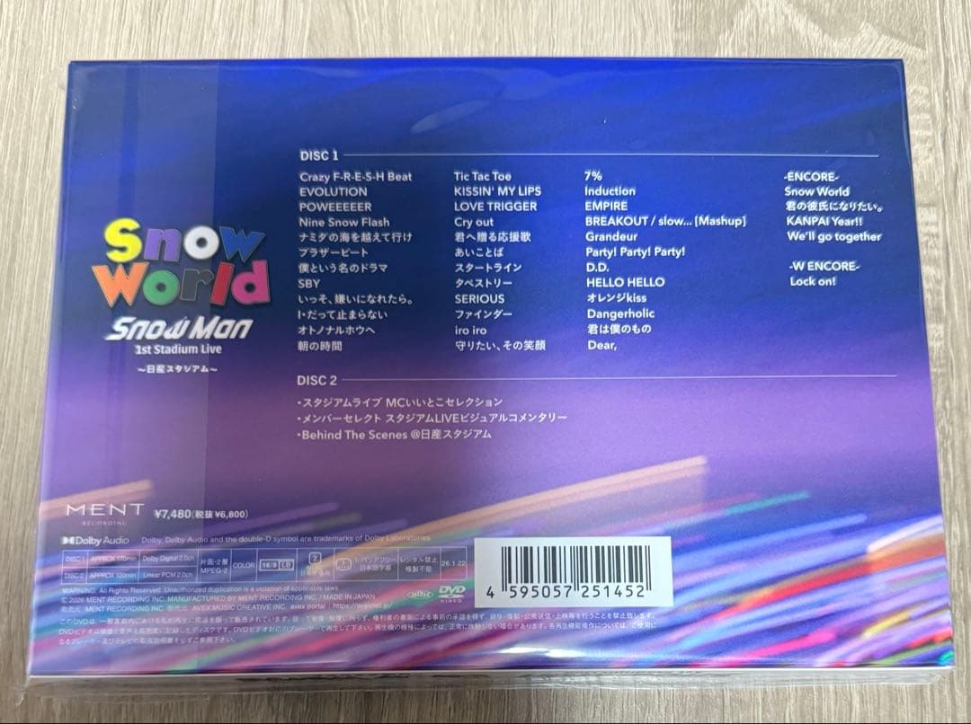 《新品未開封》Man  World 日産スタジアムDVD