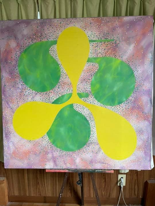 油絵 現代アート 光合星 作者 あんどうまさひろ 油彩画