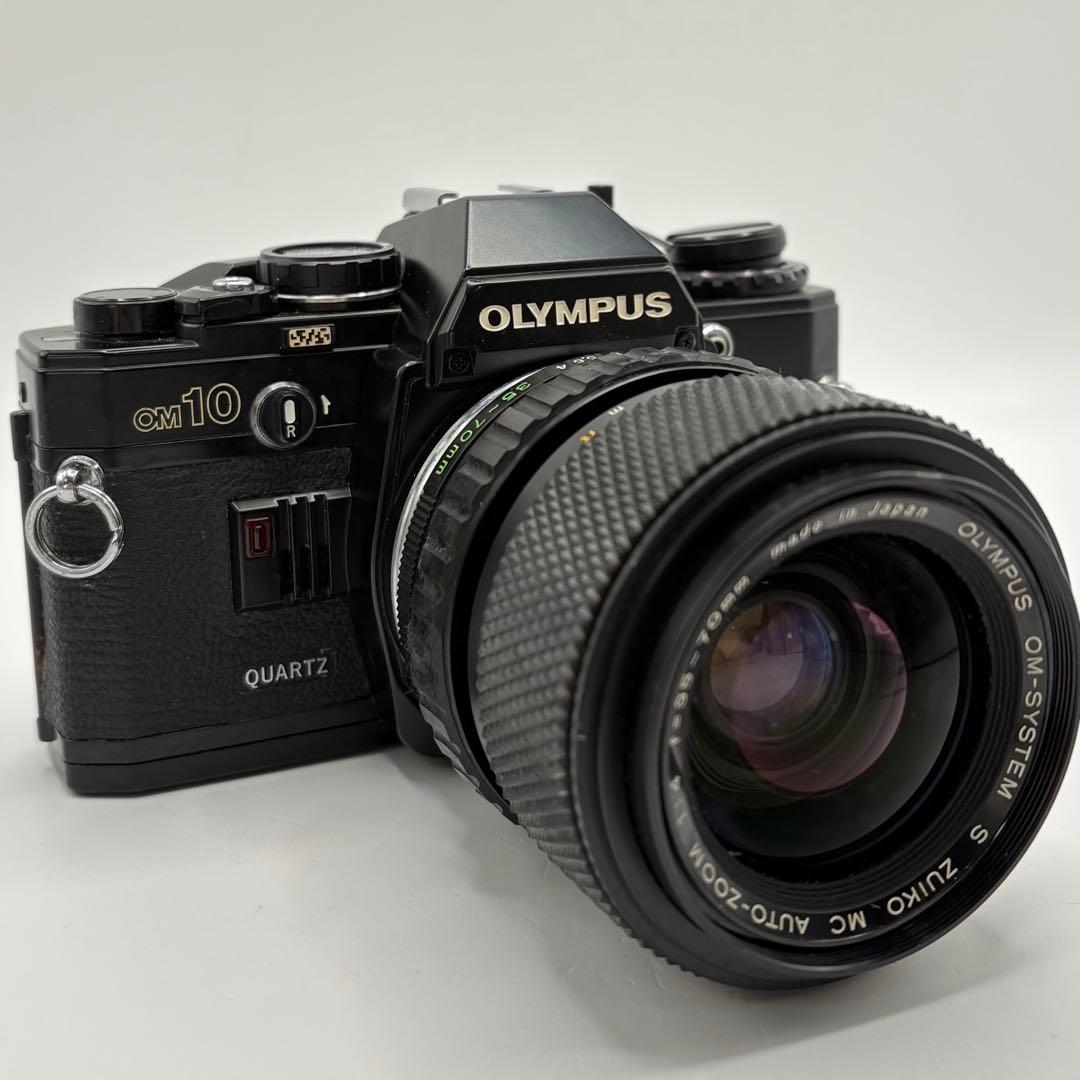 OLYMPUS OM10 ブラック ＋ 35-70mm ズームレンズ 動作未確認 - メルカリ