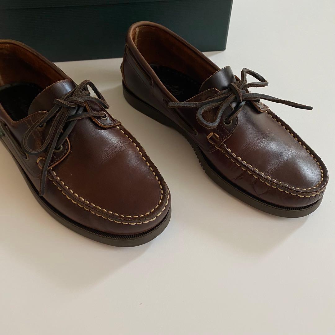 美品 paraboot birth マロン 6H デッキシューズ バース - メルカリ