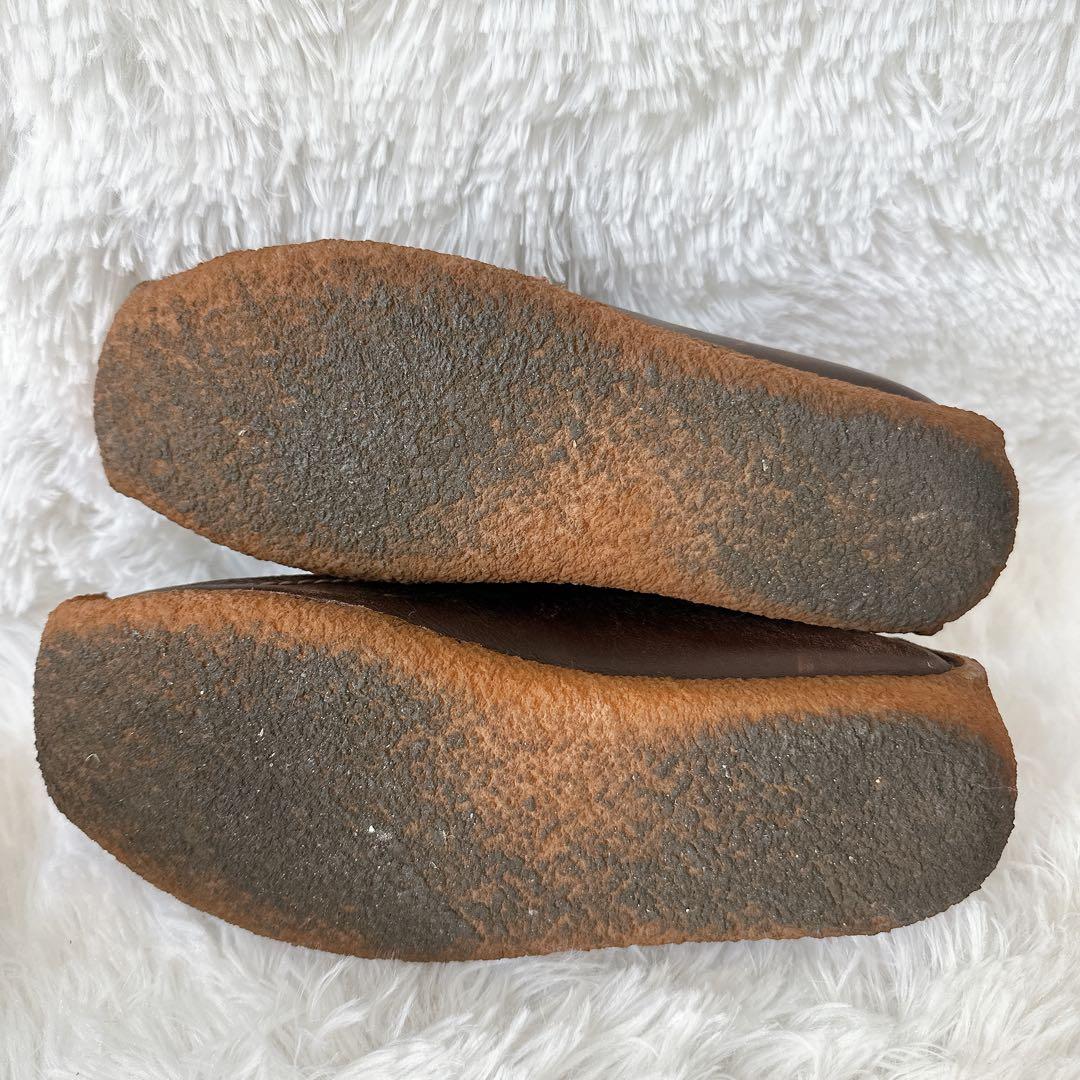 クラークス ナタリー ダーク ブラウン レースアップ レザー 25.5cm