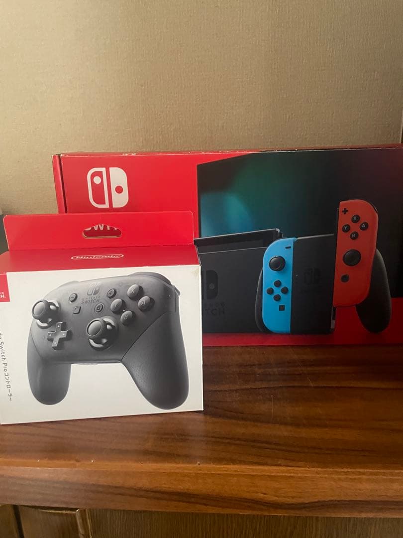 Nintendo Switch ネオンブルー/ネオンレッド 本体 純正プロコン Nintendo Switch ネオンブルー・ネオンレッド 任天堂 ゲーム機 本体