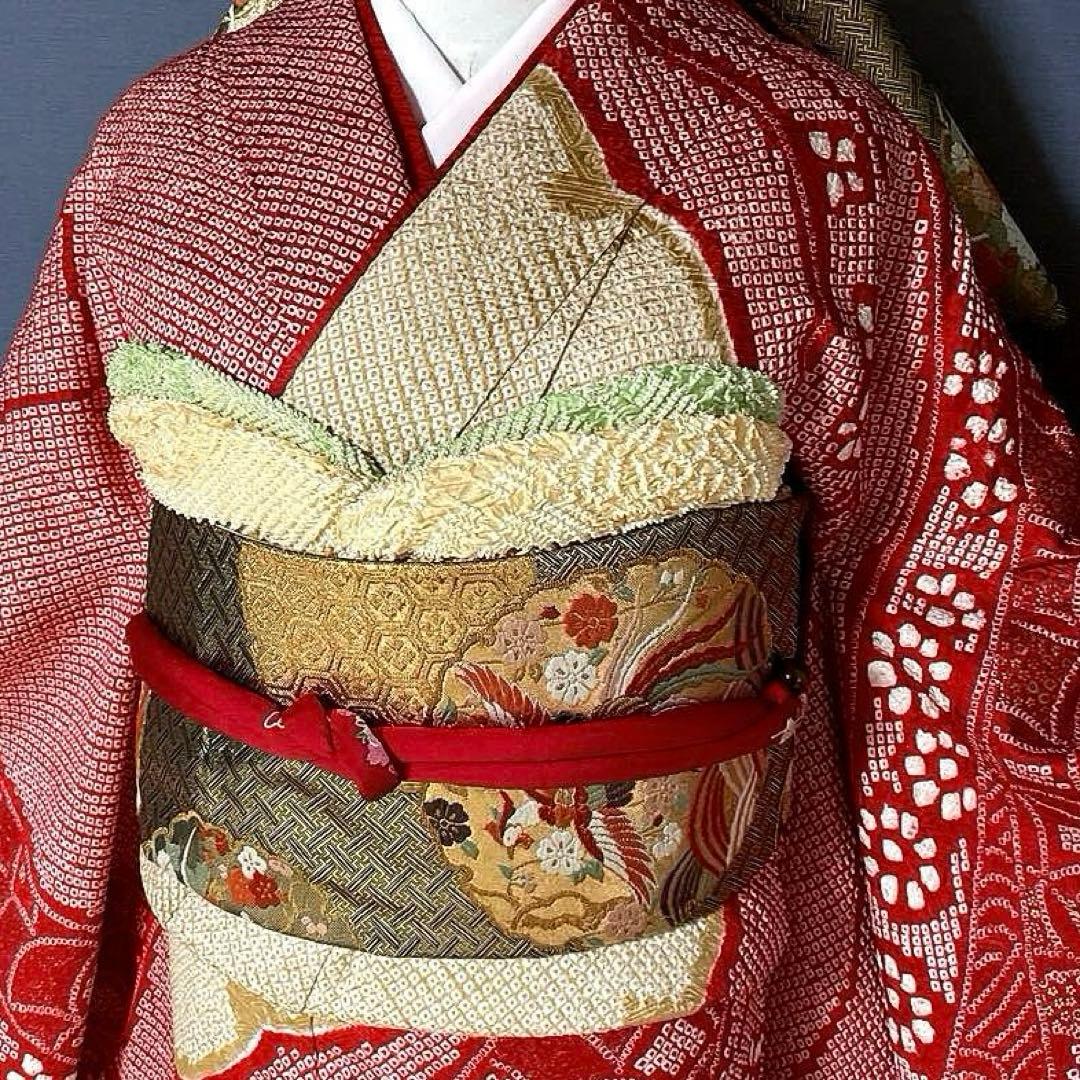 振袖フルセット 高身長 手絞り 総絞り 成人式振袖 振袖 裄丈71