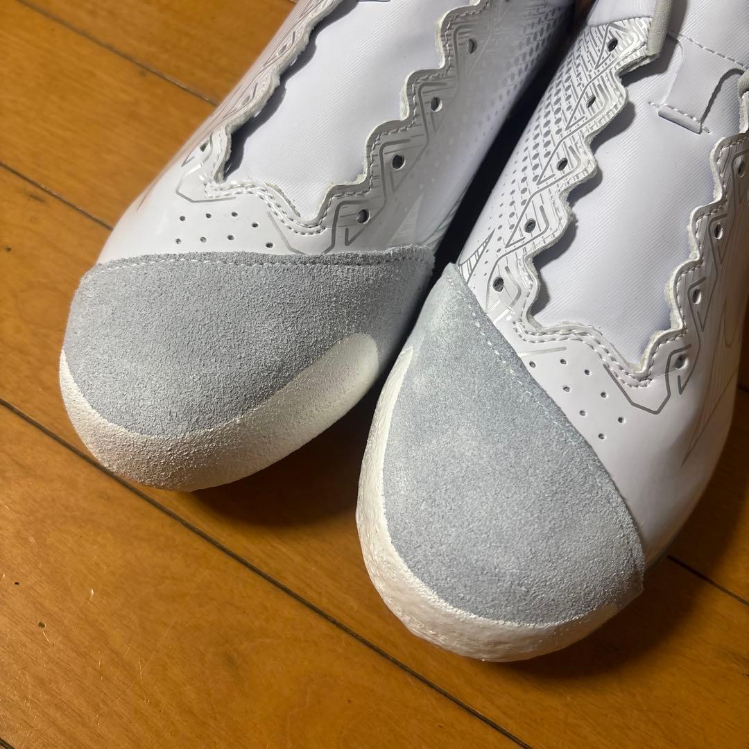 ミズノ 野球 白ポイントスパイク 27.0cm 両足Pカバー付