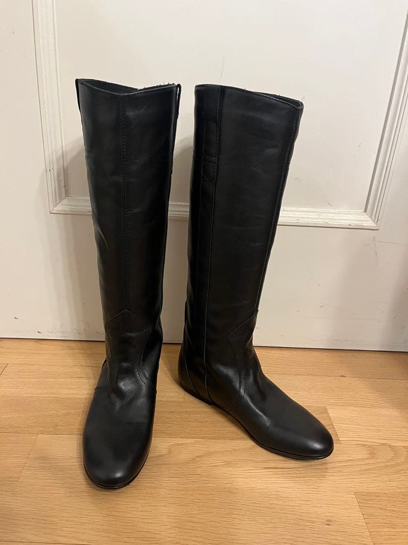 【未使用（試着のみ）】ファビオルスコーニ　ロングブーツ　ブラック　38 ファビオルスコーニ FABIO RUSCONI ロングブーツ （ブラック） -靴