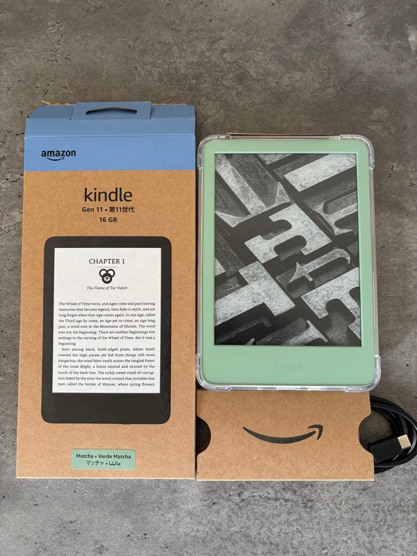 Kindle Gen 11 (2022) 16GB ミントグリーン 本体 Amazon NEW Kindle 2024 (11th gen) 16GB Matcha Green 6 in display