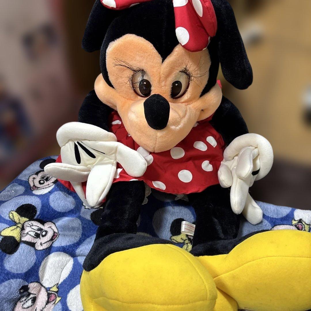 希少 レトロ 特大 ミッキー＆ミニーマウス フェイスアクションパペット