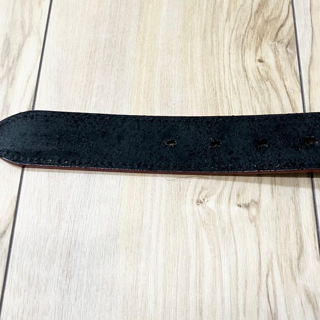 ✨美品✨ジャンポールゴルチエ レザー ベルト 黒×赤 ロゴ型押し