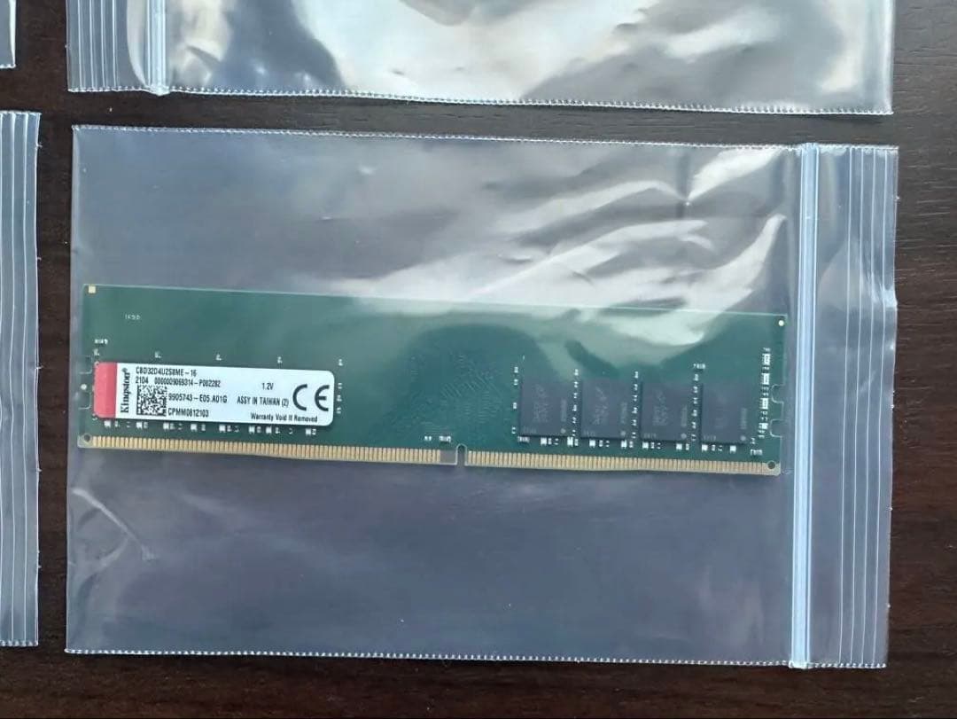 【32GB】Kingston PCメモリ16GB×2枚 DDR4 -3200