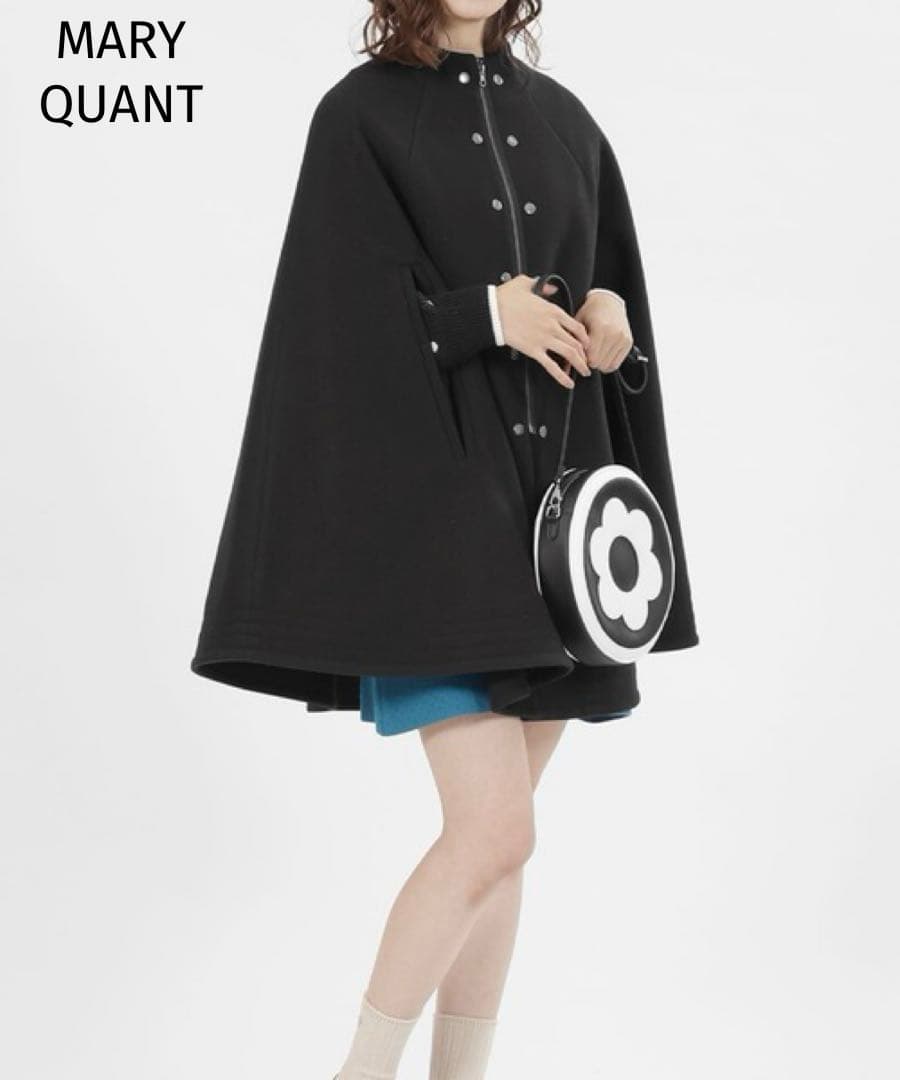 モモ MARY QUANT マリークワント　アーカイブ　ポンチョコート　M MARY QUANT（マリークワント）の「アーカイブポンチョ2 ロングコート