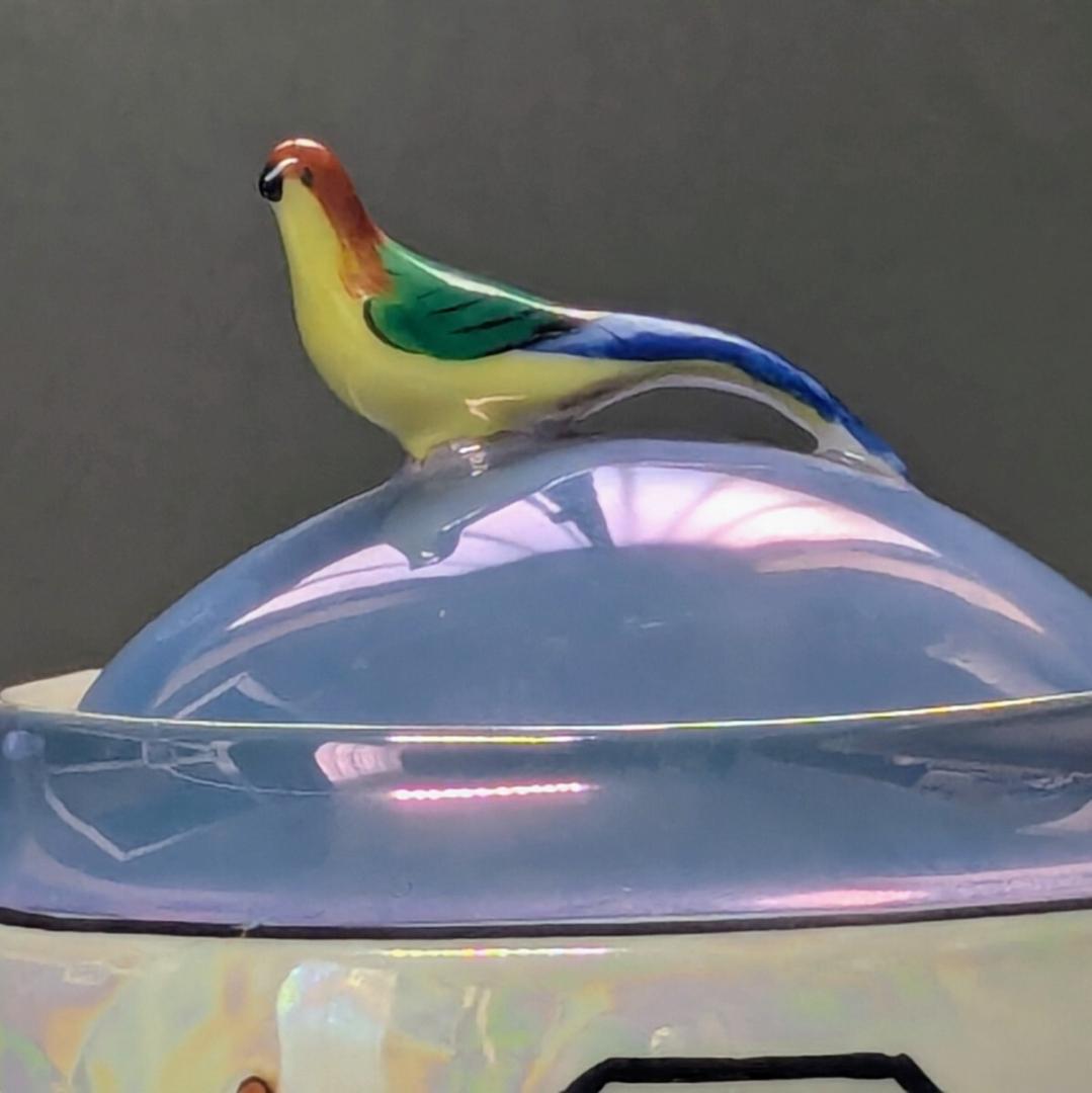 オールドノリタケ アールデコ期大銘品 シリルシー 鳥フィギュリン摘