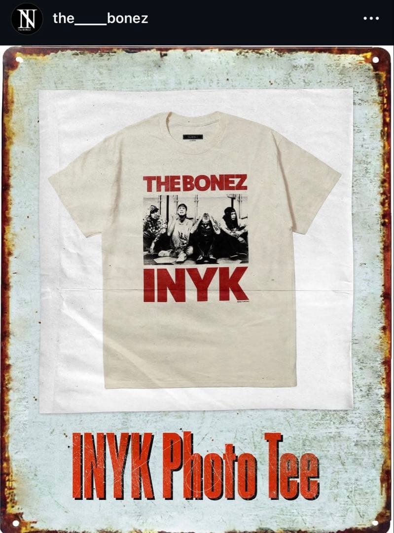 THE BONEZ INYK Photo Tee Lサイズ 新品 ボーンズ - メルカリ