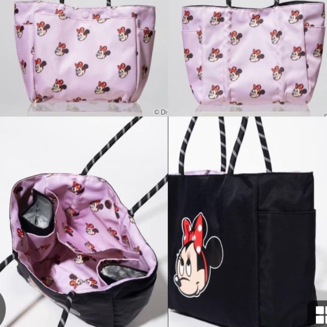 WCJ ディズニー リバーシブル トートバッグ 肩掛け ミニー 若槻千夏