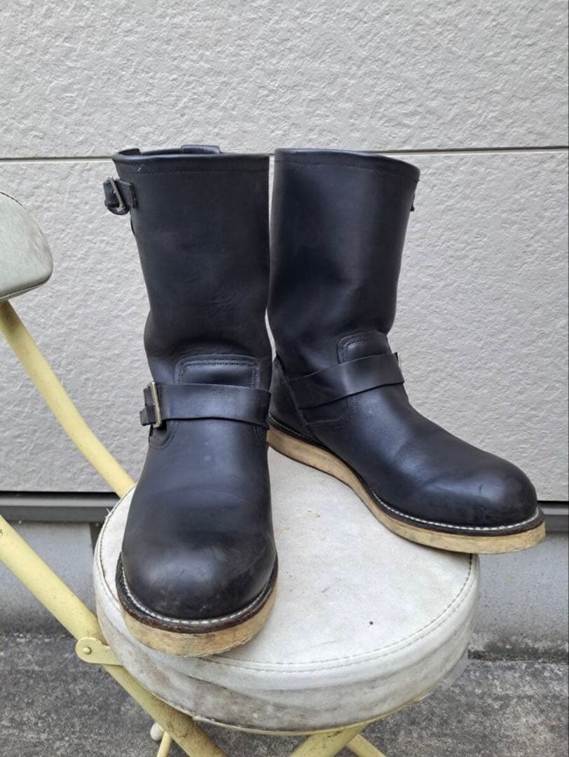 redwing レッドウィング　エンジニアブーツ 2974 US8.5 26cm 7.5D 未使用 08年】レッドウィング 2974 エンジニア ヌバック 黒