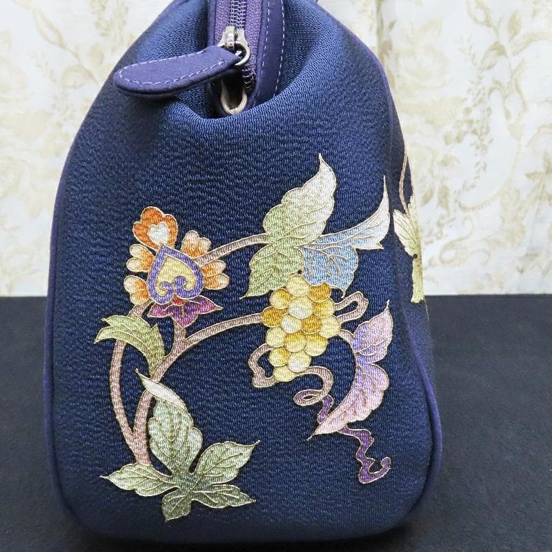 Club藤☆和装バッグ 岡重 OKAJIMA 京友禅染ボストン型 （3377RC - メルカリ