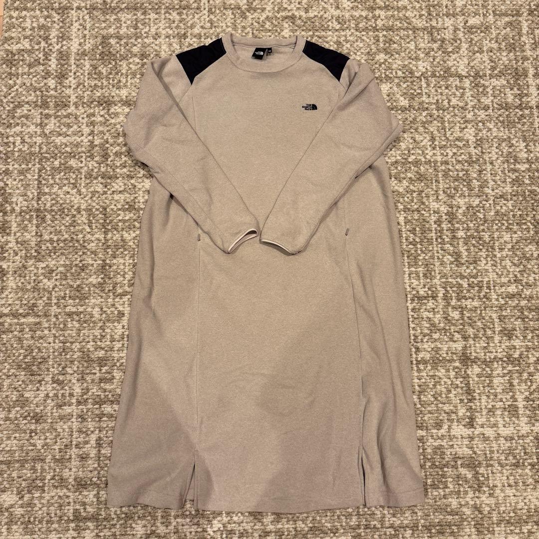 THE NORTH FACE グレージュ 長袖ワンピース SM THE NORTH FACE（ザ ノースフェイス） 長袖ワンピース L グレー