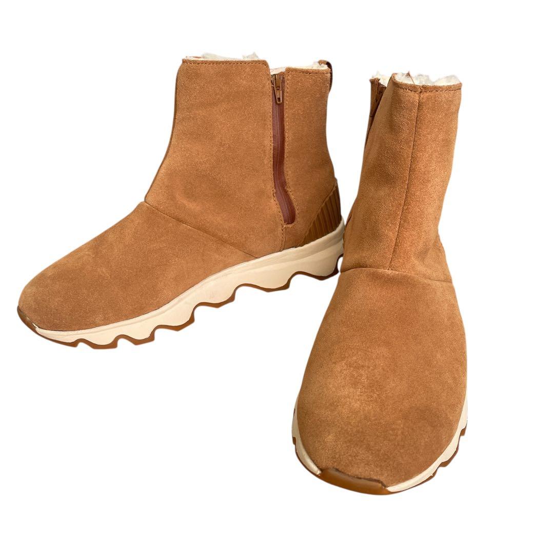 SOREL キネティックインパクト　ムートンブーツ　スエード　25 SOREL（ソレル） キネティックインパクト ショートブーツウォーター
