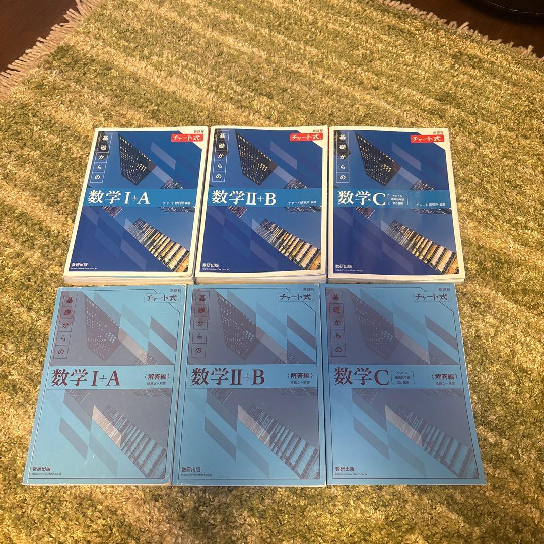 青チャート数学 I-A, II-B, C 参考書セット - メルカリ