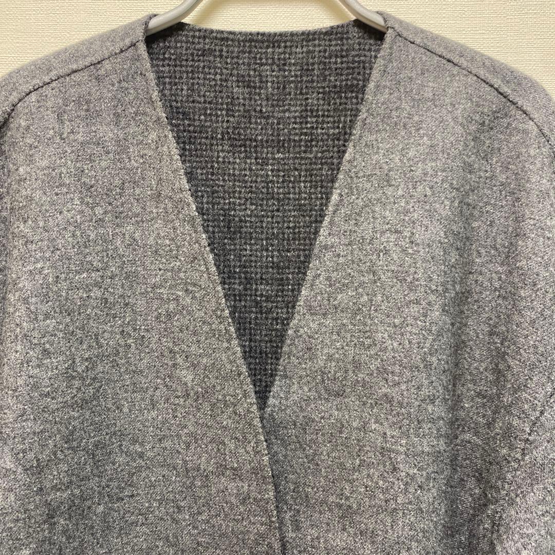 デプレ ライトダブルフェイスシャギー ノーカラージャケット36 - メルカリ