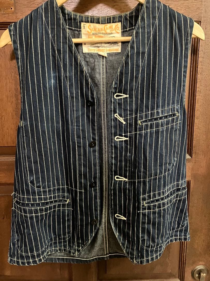 シュガーケーンウォバッシュベストsugar caneベスト ウォバッシュベスト ワークベスト シュガーケーン sugarcane 12654