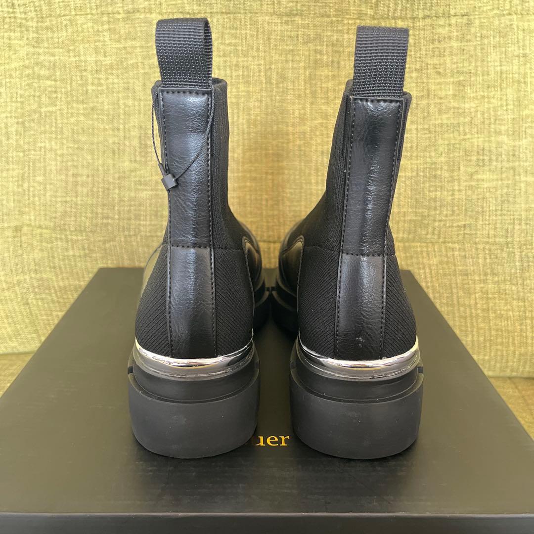 0415様【新品未使用】nouer メタリックソールショートブーツ - メルカリ