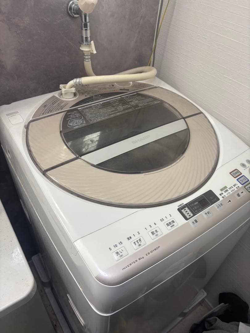 引き取り限定　シャープ 9kg 大型　洗濯機 ES-GV90P 大容量 引き取り限定 シャープ 9kg 大型 洗濯機 ES-GV90P 大容量 - メルカリ