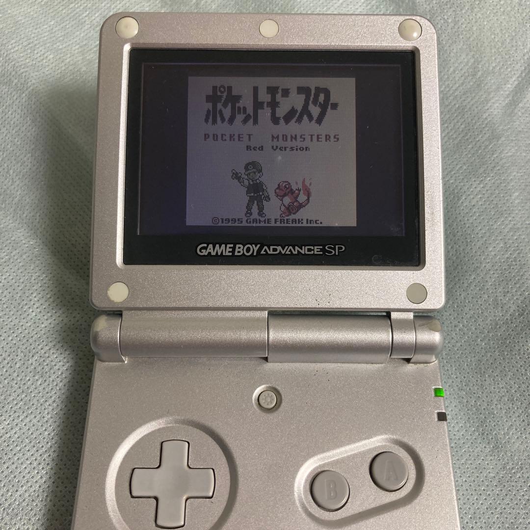ゲームボーイアドバンスSP シルバー ケーブル ポケモン ソフト 赤