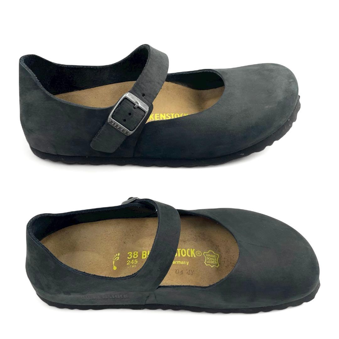 【美品】 ビルケンシュトック マントバ 24.5cm メリージェーン ブラック