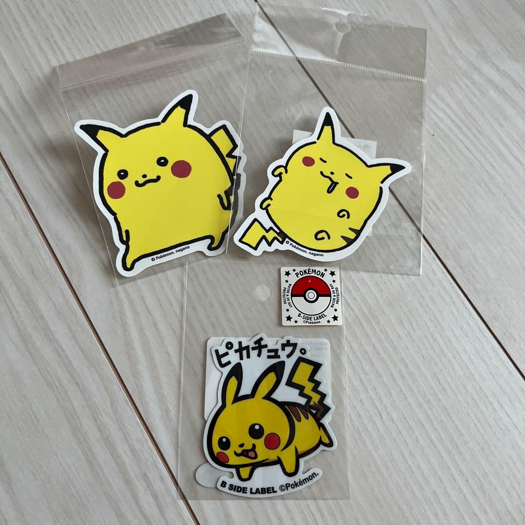 ポケモンセンター 限定 24じかんポケモンCHU ピカチュウ ステッカー