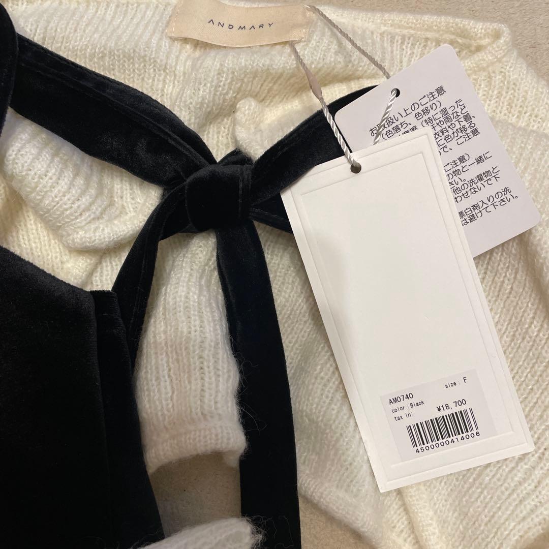 andmary Anita ribbon mini dress - メルカリ