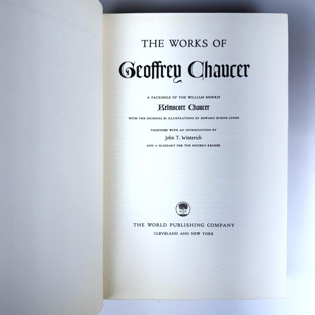 ケルムスコット・プレス チョーサー 著作集 1958年 ファクシミリ版