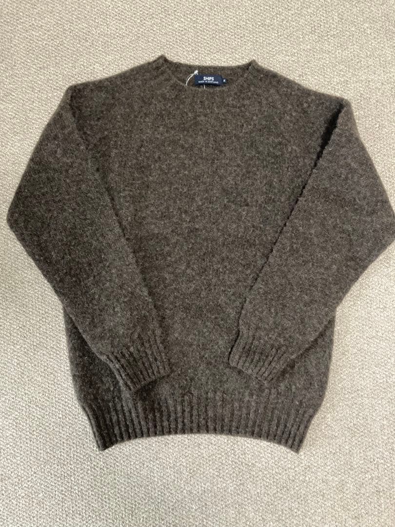 【新品】SHIPS別注 HARLEY OF SCOTLAND シャギーニット SHIPS｜【SHIPS別注】HARLEY OF SCOTLAND: ウール シャギー クルー