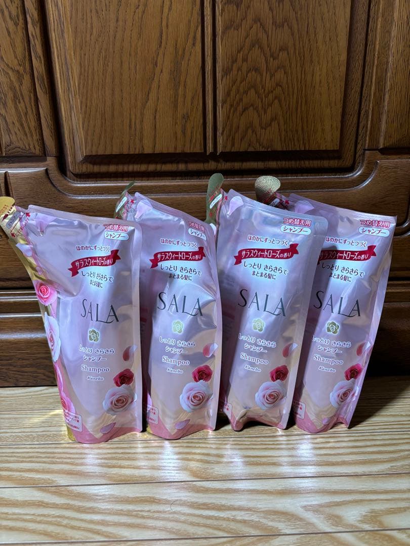 SALA サラ　シャンプー　詰め替え用4個セット サラ シャンプー 軽やかさらさら つめかえ用 サラの香り : SHOP