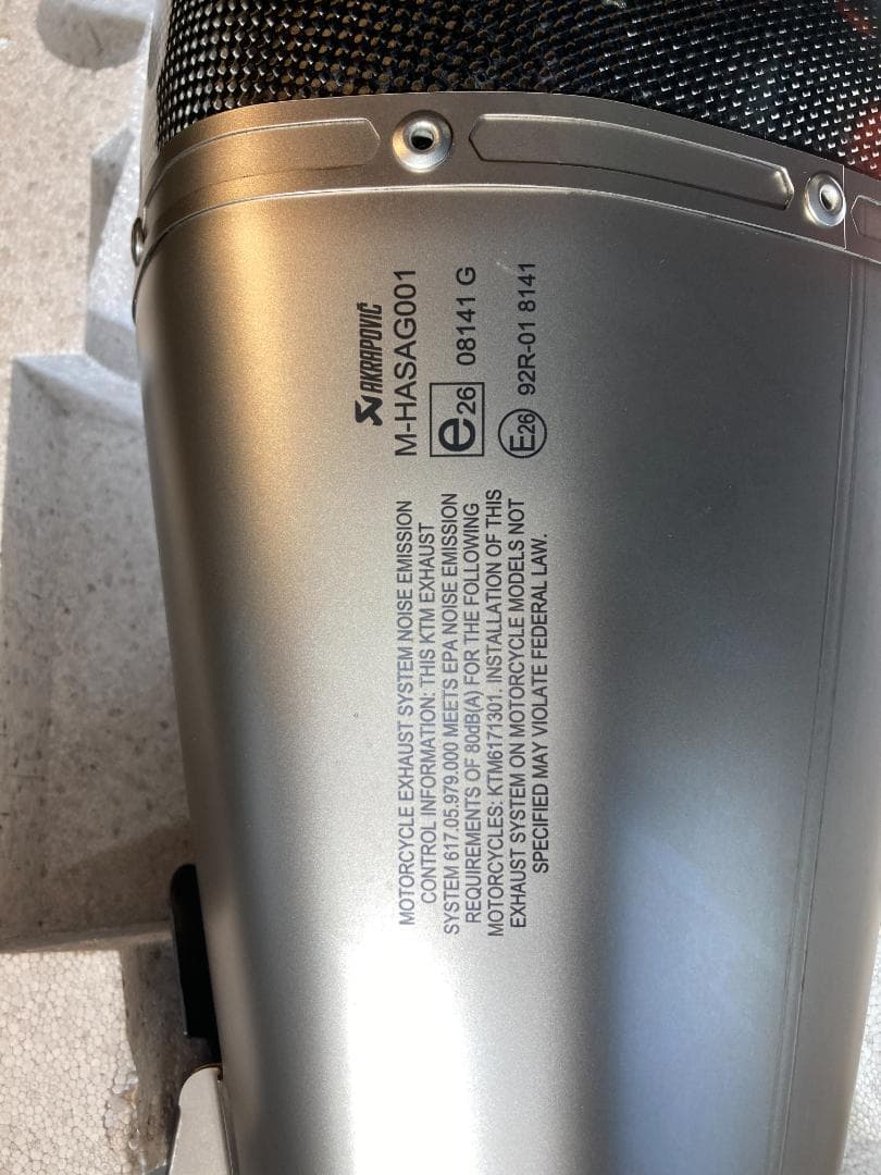 中古美品】KTM1290DUKE アクラポビッチサイレンサー 2021～ - メルカリ