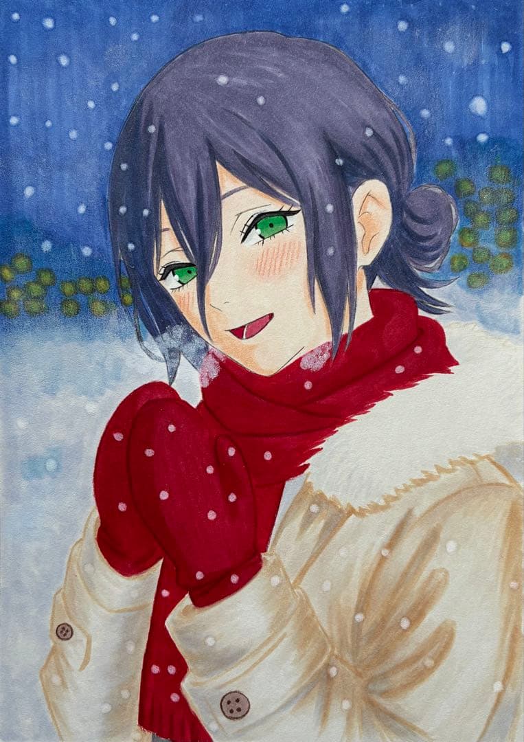 K*様 手描きイラスト チェンソーマン レゼ - メルカリ