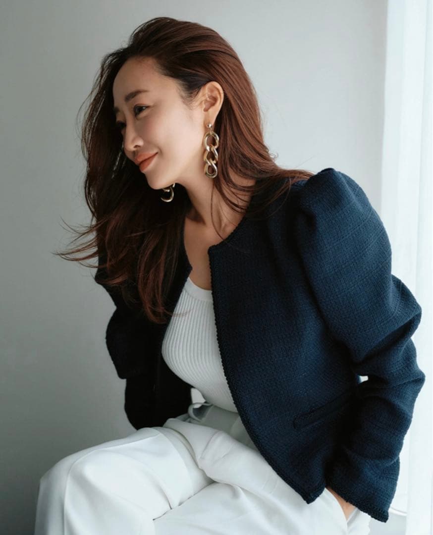 cadune 神崎恵さんコラボ ノーカラージャケット - メルカリ