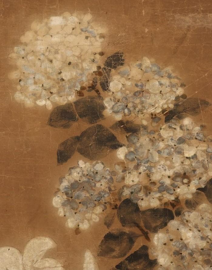 伊年印】☆俵屋宗達『四季草花図』 六曲半双 琳派☆検）尾形光琳 本