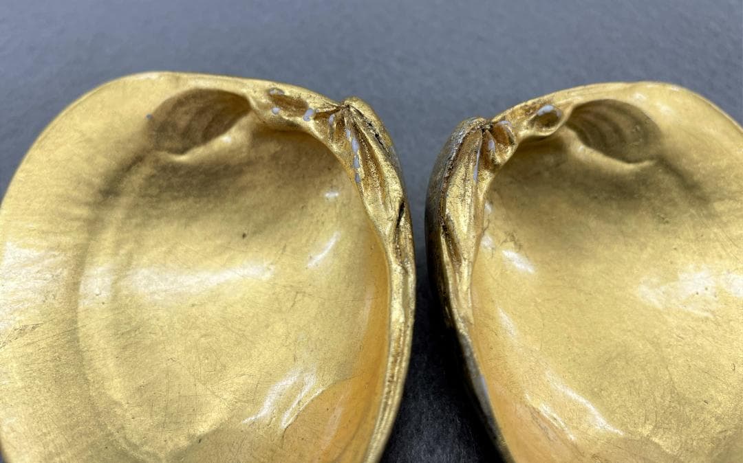 香合 荒井正春作 金箔工芸 共箱 茶道具