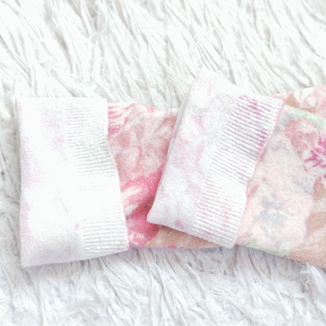 ブルマリン】アンナモリナーリ花柄アンサンブル レース 薔薇 ピンク