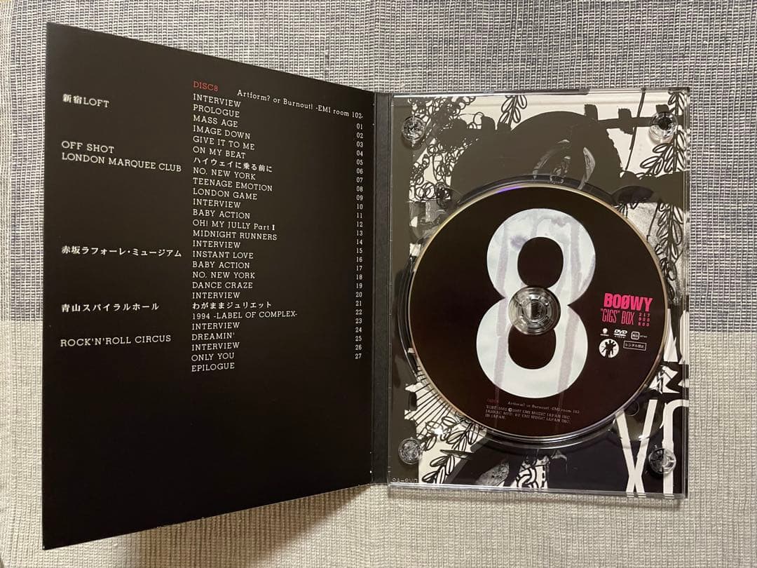 超美品【DVD】BOØWY “GIGS” BOX 8枚組　20周年