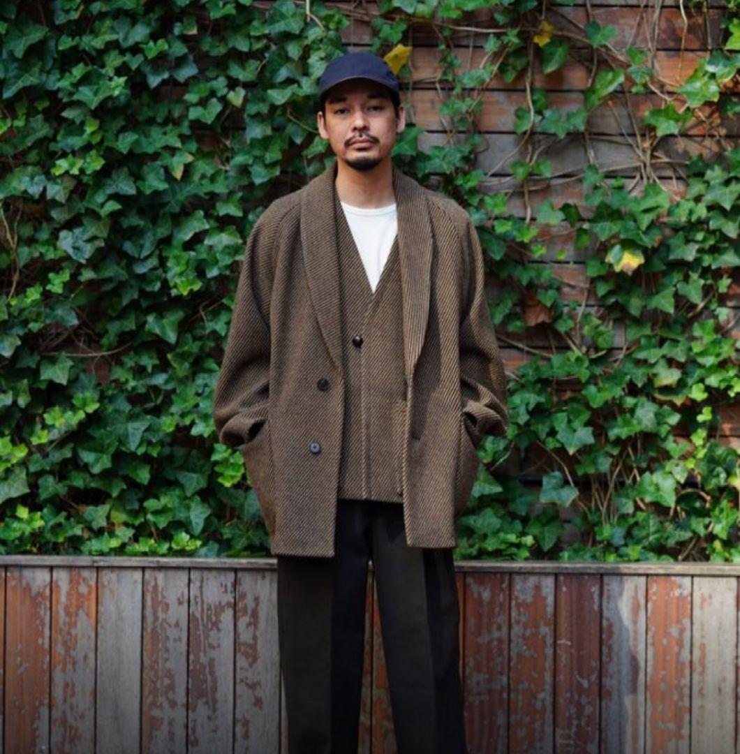 Phlannel ブラウンストライプ ベスト 寅壱 寅一 ベスト(4309-611) ピンストライプ柄 トップス 作業着 作業服