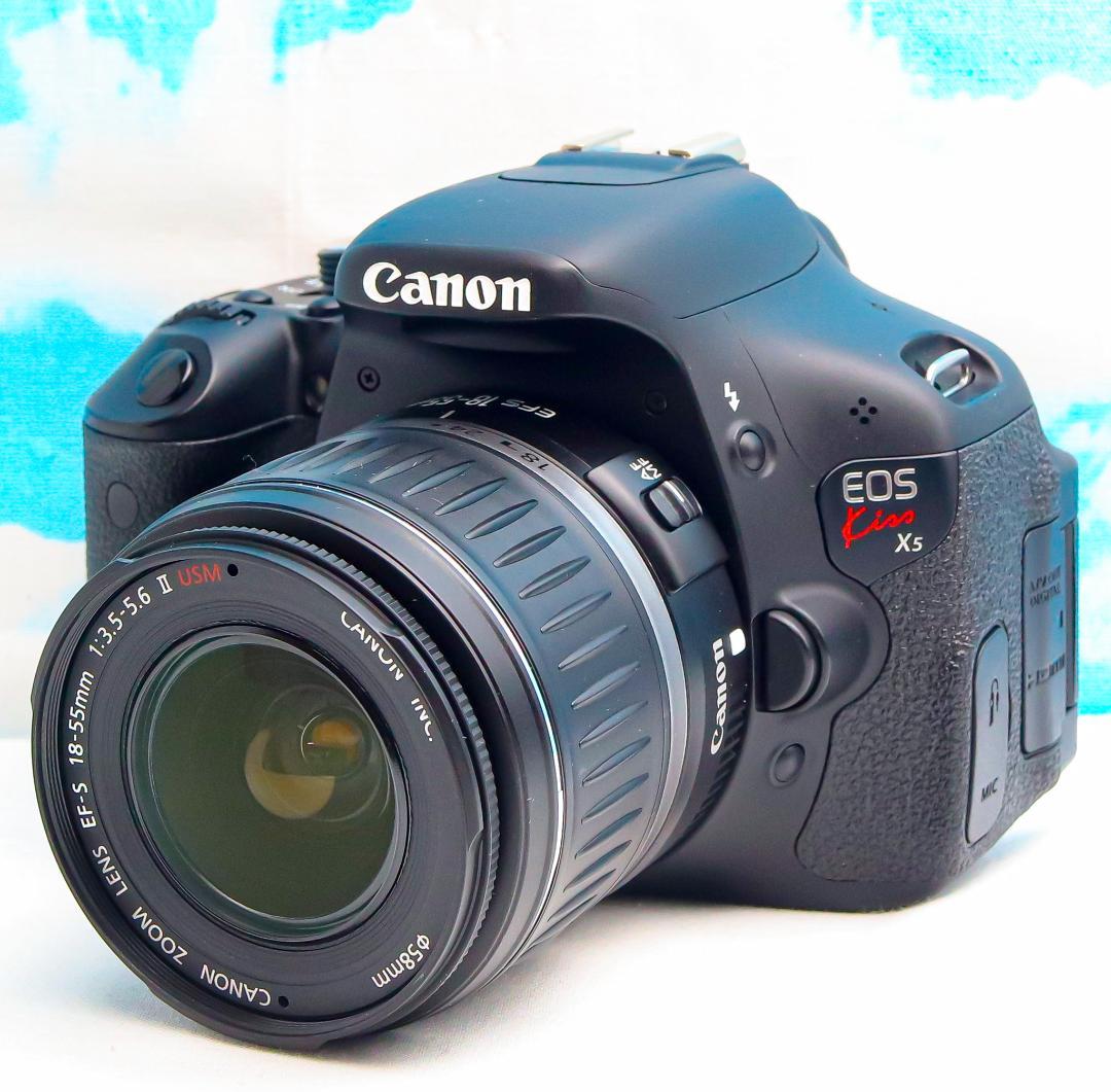 Canon キャノン Kiss X5⭐️スマホに送れる⭐️初心者おすすめ - メルカリ