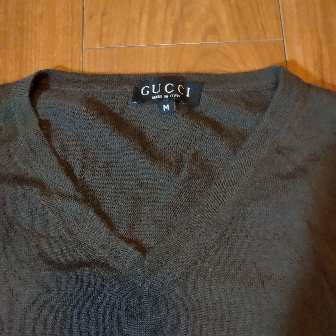GUCCI メンズ カシミア ダークグレー セーター Mの通販はau PAY