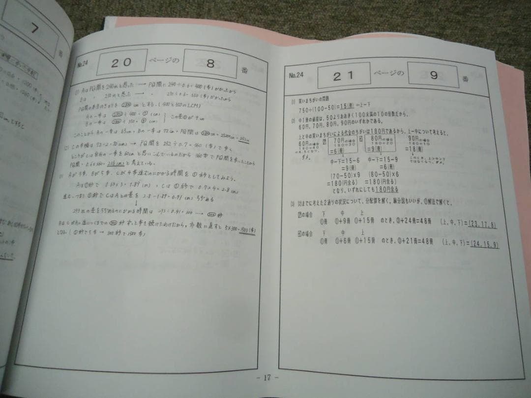 浜学園 小6算数 最高レベル特訓 第1～2分冊/難問解説集 2019