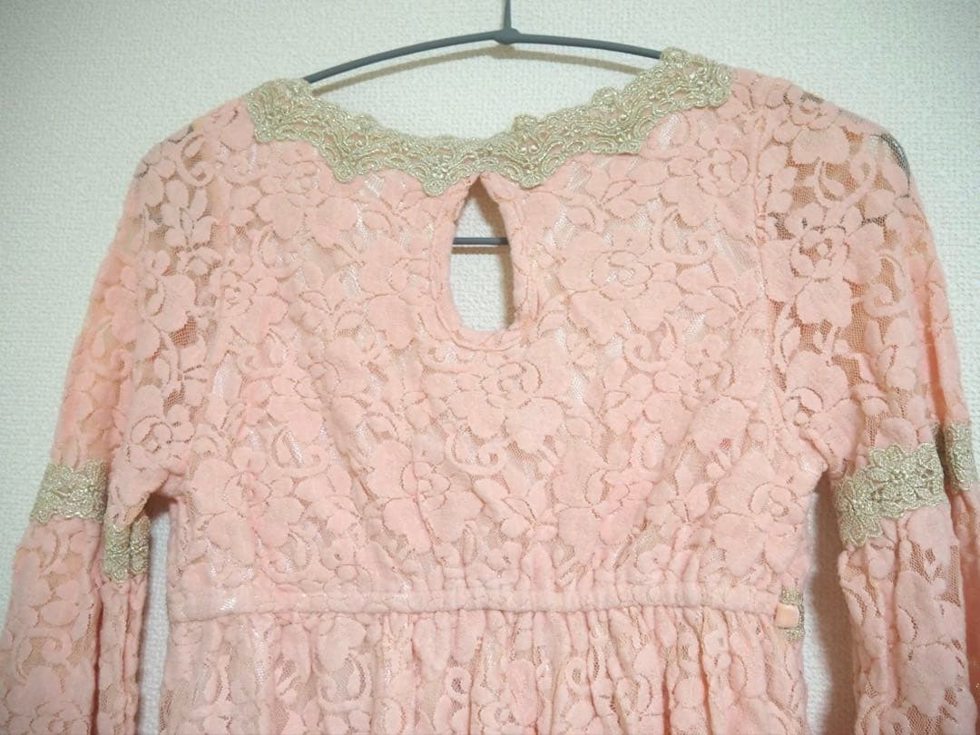 LIZ LISA ピンク レース ワンピース フレアスリーブ リズリサ 希少