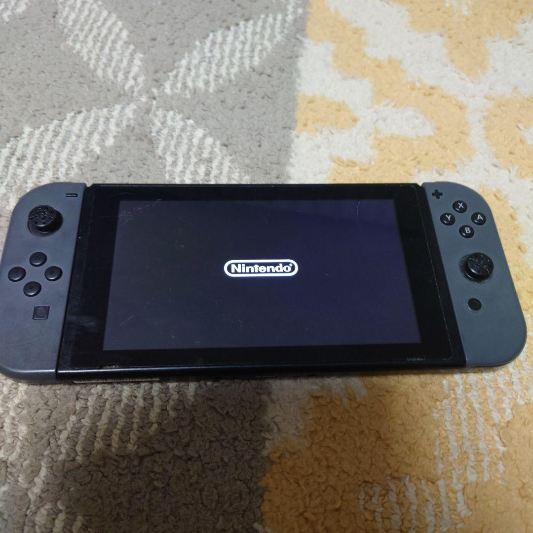 Nintendo Switch 本体 グレー 動作確認済み - メルカリ