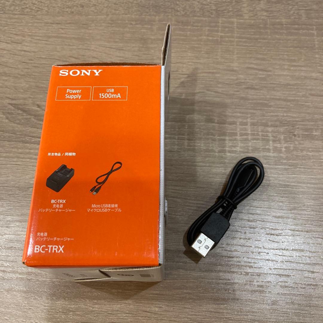 SONY純正 バッテリーチャージャー BC-TRX - メルカリ