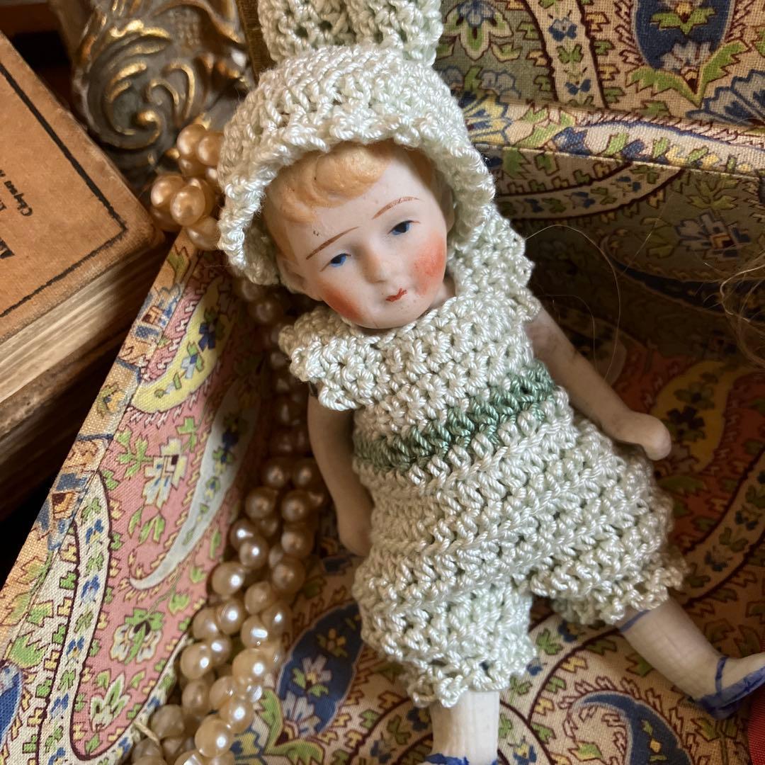 ドイツアンティーク ビスクドール ミニョネット ウサギ耳 - メルカリ